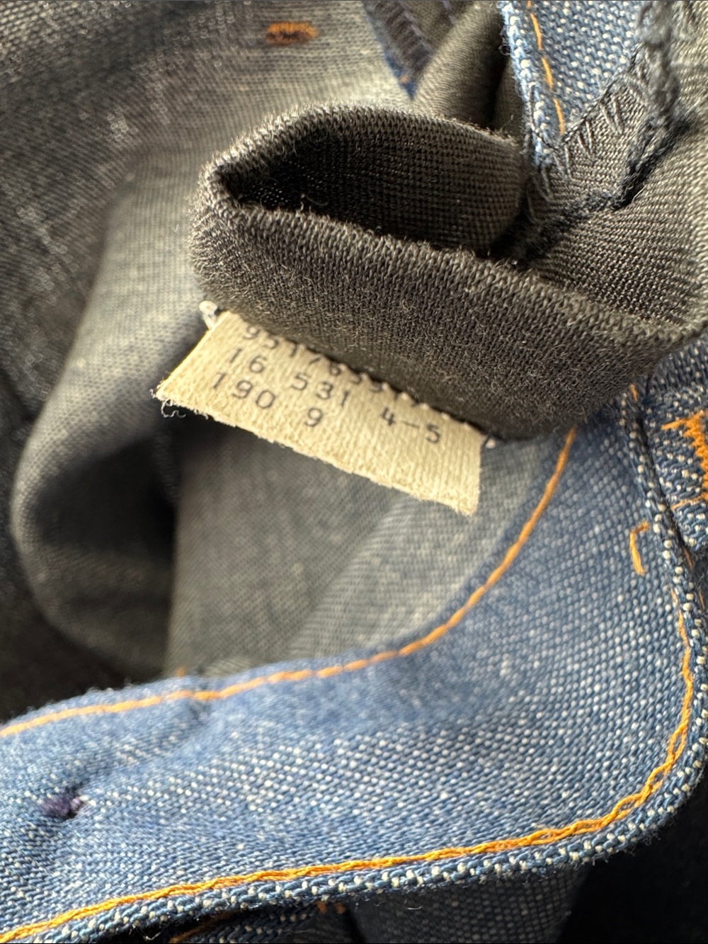 Vintage 1970s Levi's Orange Tab Medium Blue Button-Front A-Line Denim Skirt - Picture 16 of 16